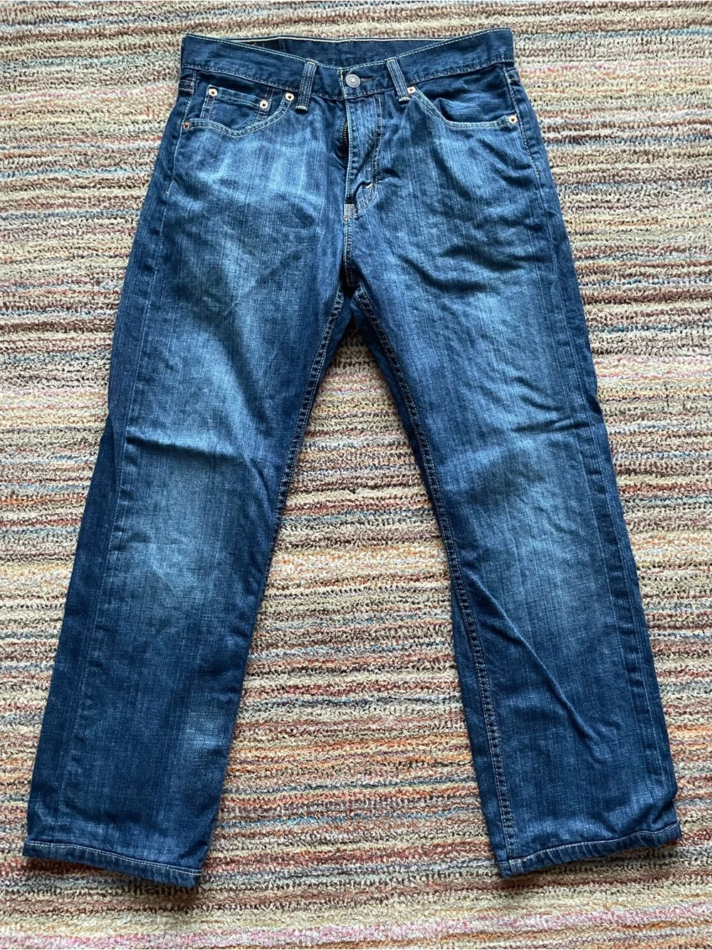 Levi's 505 Men's Indigo Blue Straight Jeans Size 30x30